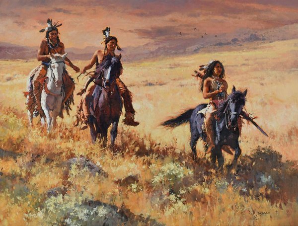 Индейцы прерии дикий Запад