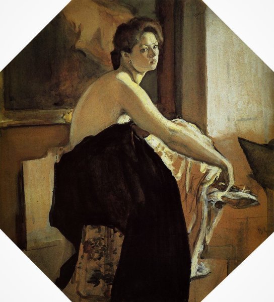 Серов натурщица 1905