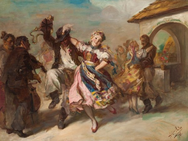 Брамс - венгерские танцы картина