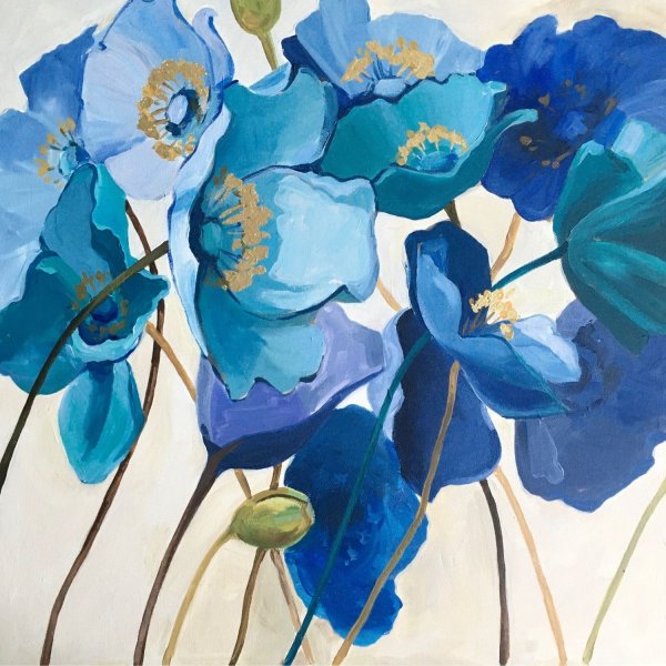 Декоративные цветы картины