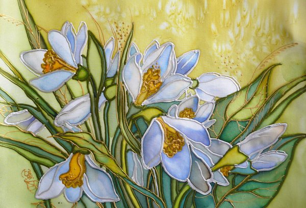 Подснежники батик