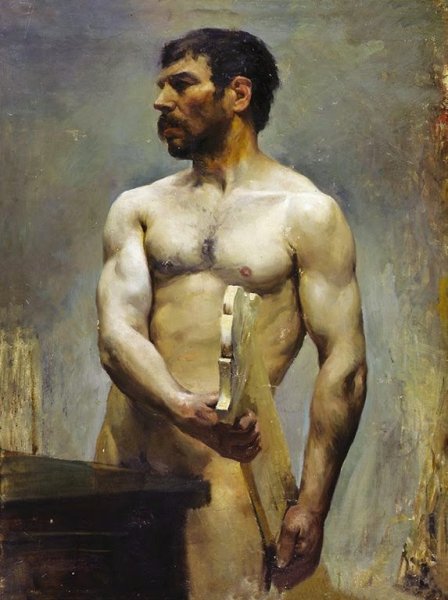 Академический Этюд фигуры человека масло