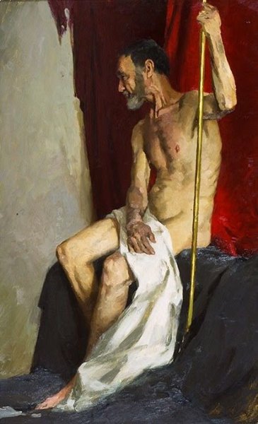 Серов натурщик 1882