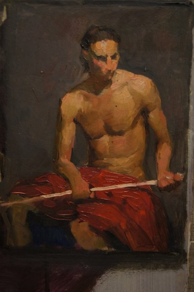 Репинка мужская фигура Академический набросок