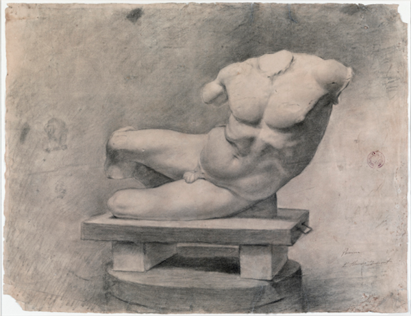 Мужская полуфигура Академическая живопись