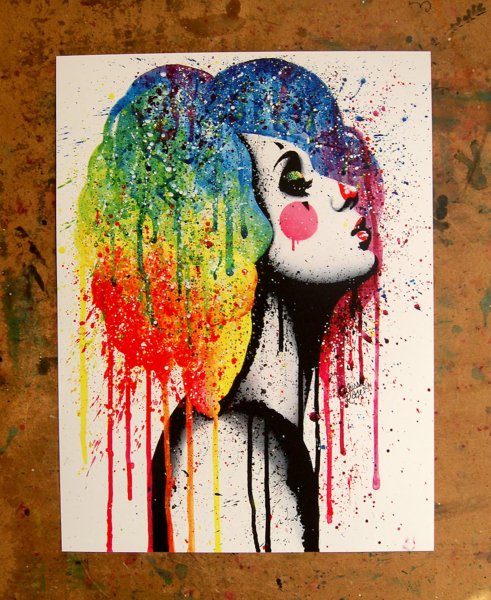 Ирис splatter Art