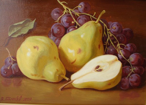 Груша акварелью Андрияка
