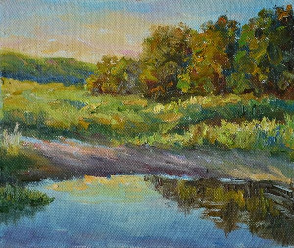 Sovetski Этюд маслом пейзаж