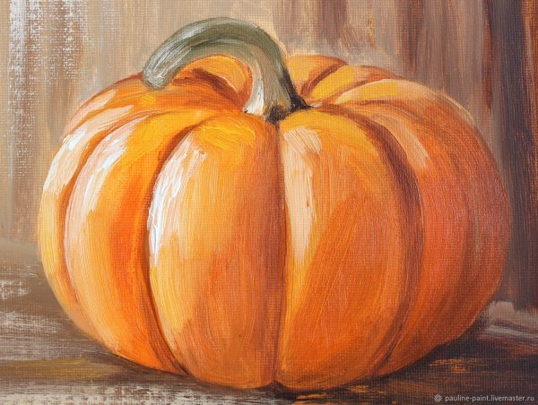 Тыква картина маслом