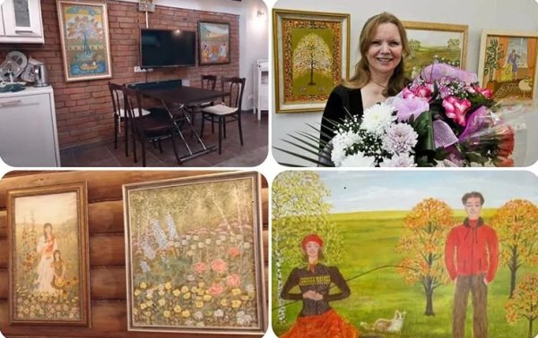 Картины Валентины Теличкиной на выставке