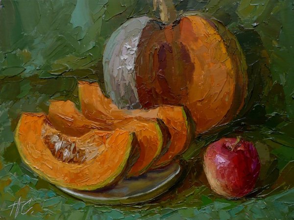 Элеонора Романеску "натюрморт с тыквой"