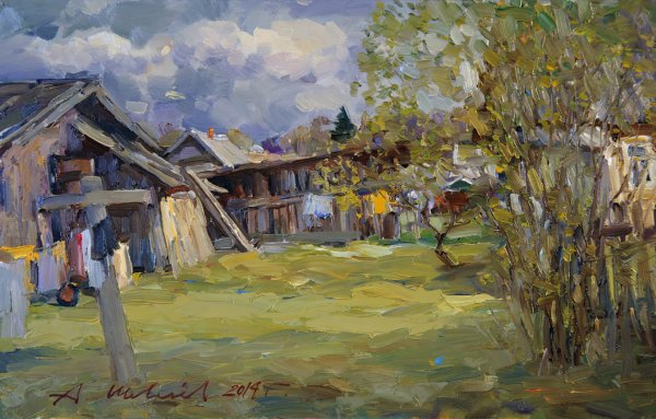 Художник Александр шевелёв картины деревня