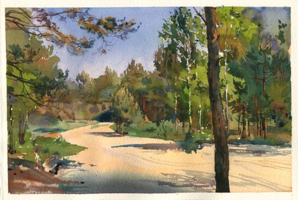 Академическая живопись пейзаж пленэр масло