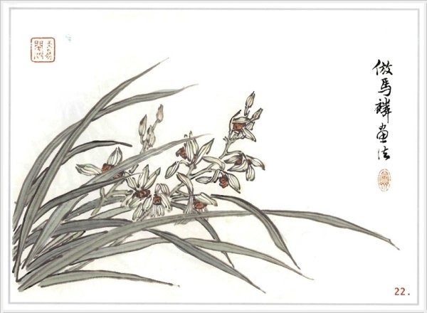 Орхидея в японской живописи