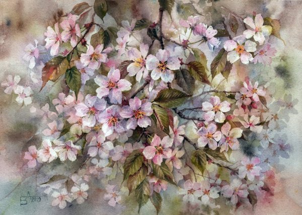 Акварели Анастасии Бесединой картины