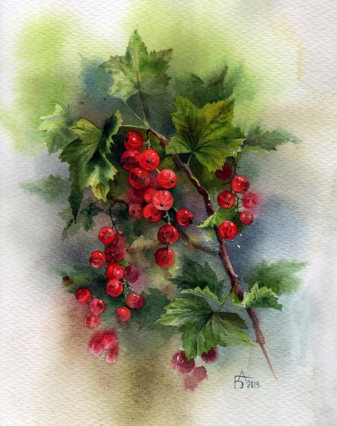 Акварели Анастасии Бесединой картины