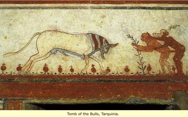 Этрусские музыканты фреска