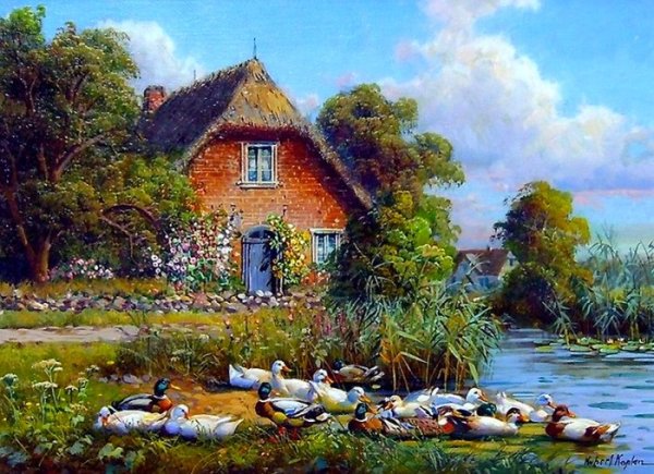 Хуберт Каплан сельские пейзажи