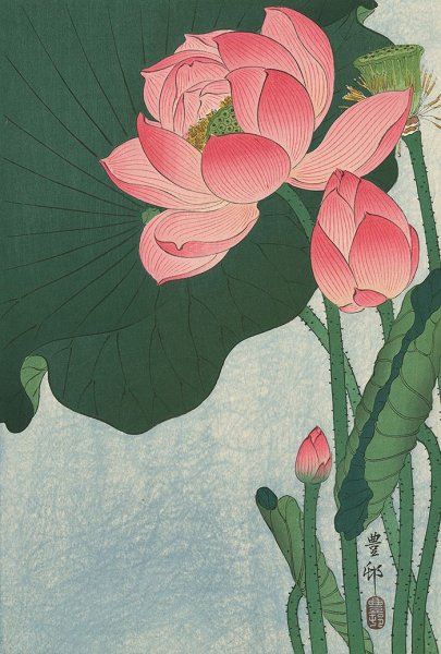 Японская живопись Охара Косон