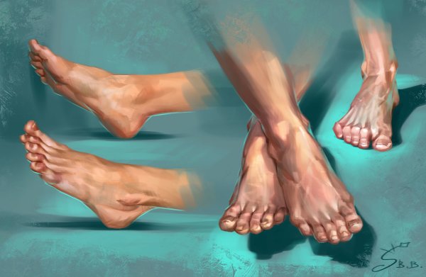 Стопы живопись