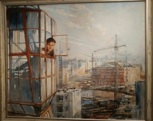 Виктор Попков. Строители Братска. 1960