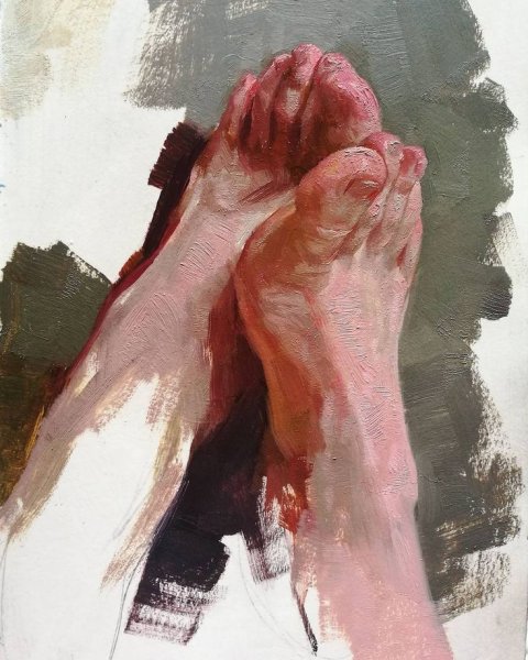 Ноги акварель