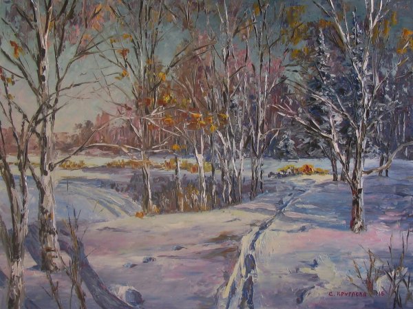 Художник Федулов Владимир морозный день