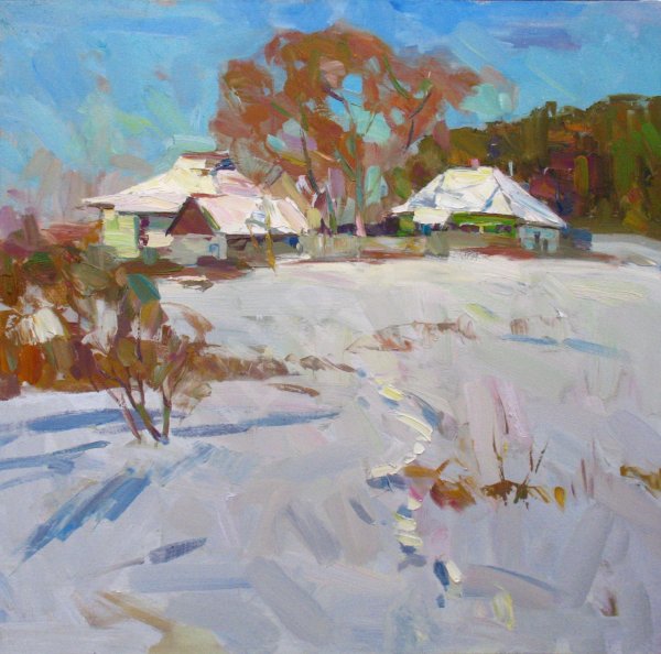 Сергей Епишин художник зимний пейзаж