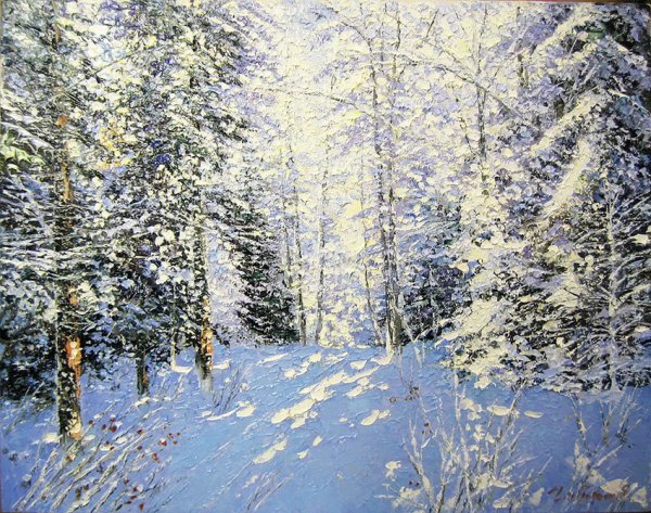 Гавлин Евгений художник , зима