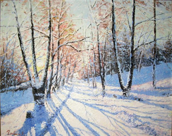 Гавлин Евгений художник , зима