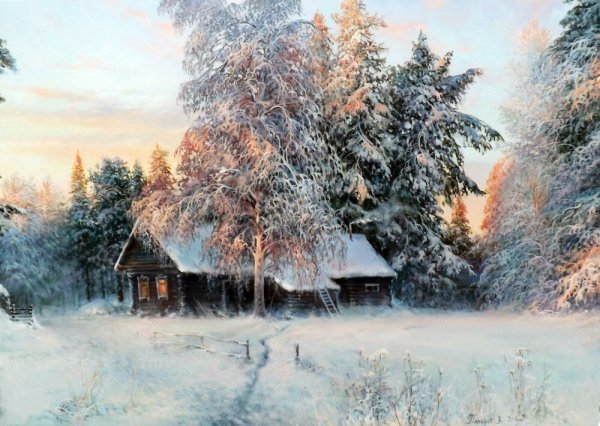 Художник Александр Файвисович русская деревня