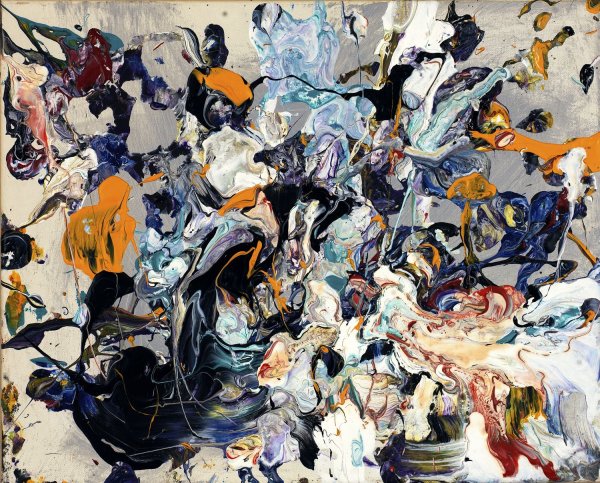 Без названия (первая Абстрактная акварель), Василий Кандинский, 1910