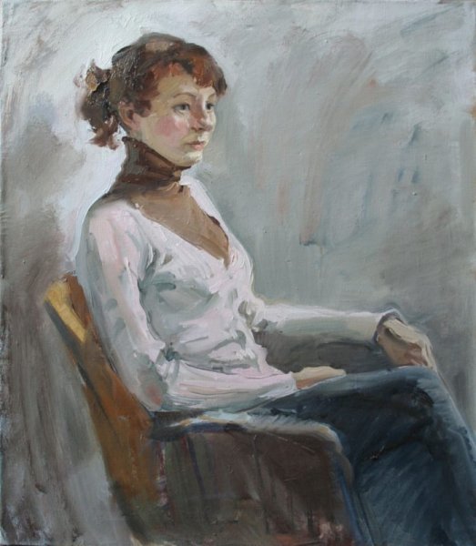 Полуфигура живопись Этюд