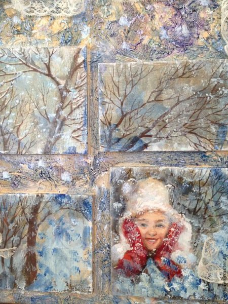 Художник Наталья Исаичева зима