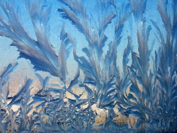 Морозные узоры акварель