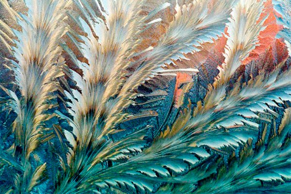 Морозное окно живопись