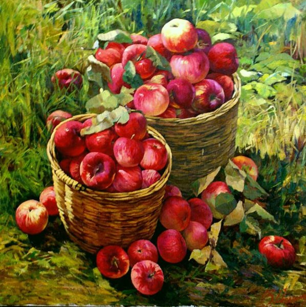 Евгений Муковнин художник яблоки