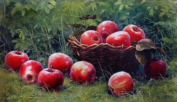 Евгений Муковнин художник яблоки