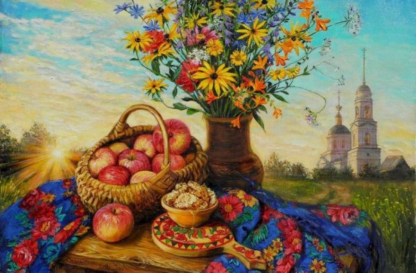 Ольга Симонова художник картины яблочный спас