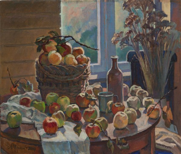 Кустодиев яблочный спас