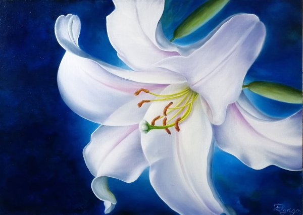 Лилии картина маслом