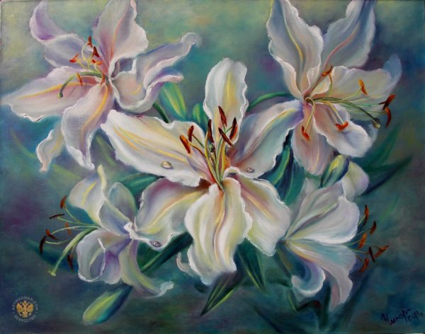 Художник цветы Лилия Левашов