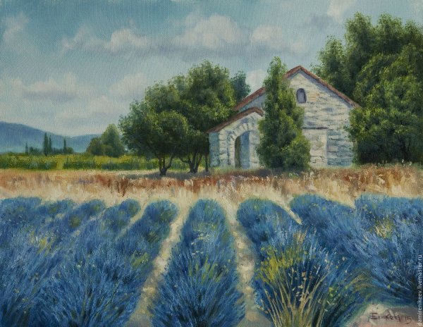 Поль Синьяк Лавандовое поле