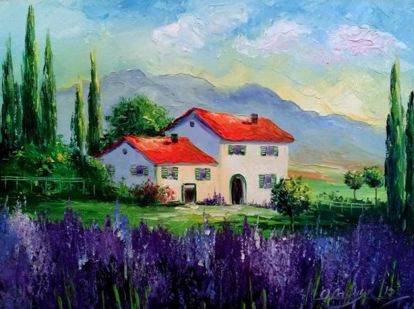 Живопись Крымская Лаванда Карликанов