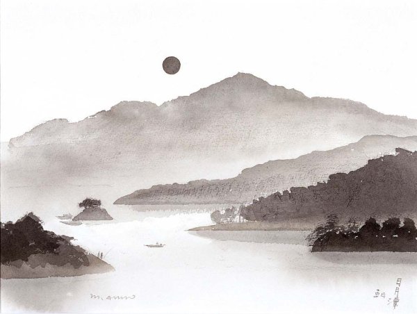 Японская живопись тушью