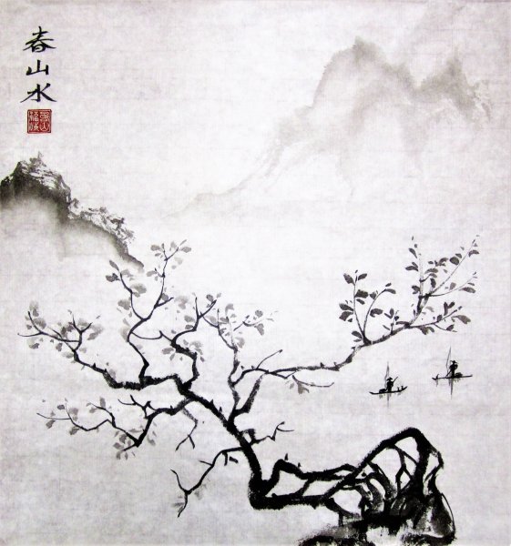 Суйбокуга Suibokuga живопись тушью