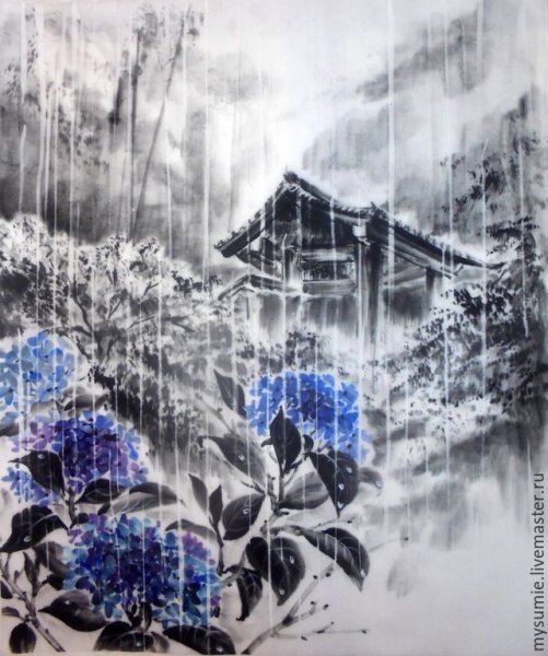 Китайская Пейзажная живопись тушью