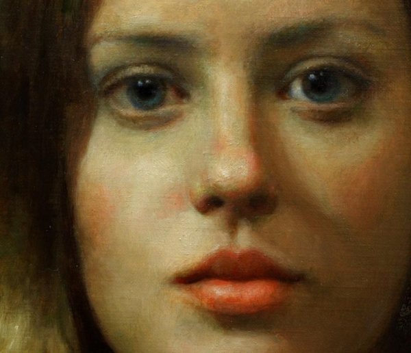 Губы и нос живопись