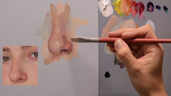 Нос в масляных картинах