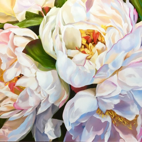 Пионы живопись